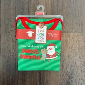 3 for $10 Carter’s Santa baby bodysuit 6 months